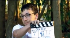 Set de filmagem do curta "Ósculo"