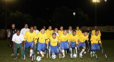 Prefeito Cesinha junto com a Seleção Brasileira de futebol para amputados
