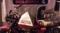 A moto não funcionou e polícia descobre que estava irregular