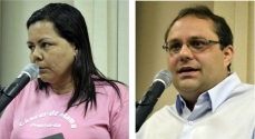 Cláudia e o médico Vinicius Klein defenderam a instalação da Radioterapia 