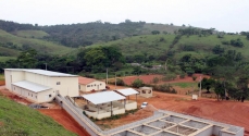 Vista geral das obras de construção do novo abatedouro municipal