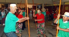 Danças folclóricas foram apresentadas na escola