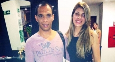 Samuel Pereira e Inara Mantovani Lacerda durante o Miss Mundo Minas Gerais