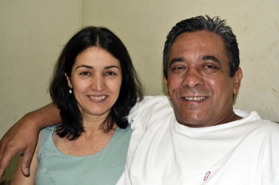 Tadeu Morais com a esposa, S&ocirc;nia, vereadora em Carapicu&iacute;ba