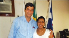 A médica Ana Fuentes, foi recebida pelo prefeito de Ubá, Vadinho Baião