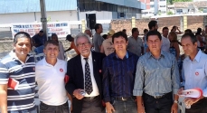 Vereadores, provedor do hospital e o diretor da GRS, Willian Lobo de Almeida