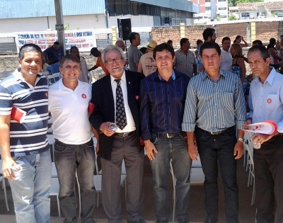 Vereadores, provedor do hospital e o diretor da GRS, Willian Lobo de Almeida