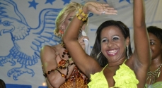 O belo sorriso da vitória de Manuela Oliveira, a nova Rainha da Portela