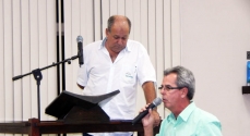 José Francisco e José Emilton durante a apresentação do Relatório 2013 da Emater
