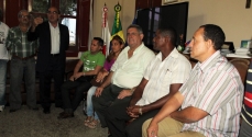 Cesinha recebeu o médicos cubanos com saudações de boas-vindas