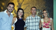 Rodolfo, Amanda, Wlamir e Graziela, da Geoblue durante a inauguração da filial 