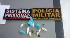 Drogas apreendidas pela Polícia Militar
