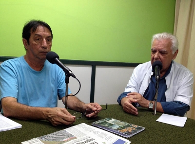 Ricardo Caetano (&agrave; direita), confirmou d&eacute;ficit de R$100 mil nas contas do Hospital