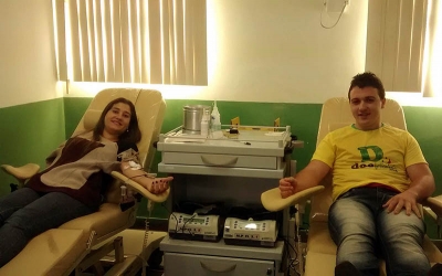 Acad&ecirc;micos da FIC-UNIS participaram de uma campanha de doa&ccedil;&atilde;o de sangue