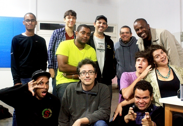 Os participantes do curso de animação promovido pela Fábrica do Futuro