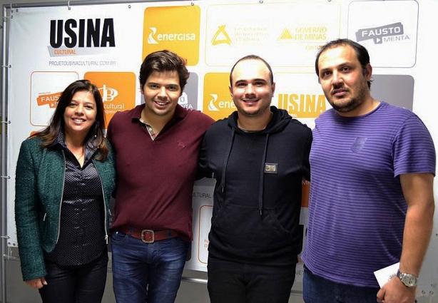 Viviane Vechi, da Energisa, Gustavo Mendes, Ed Gama e Fausto Menta
