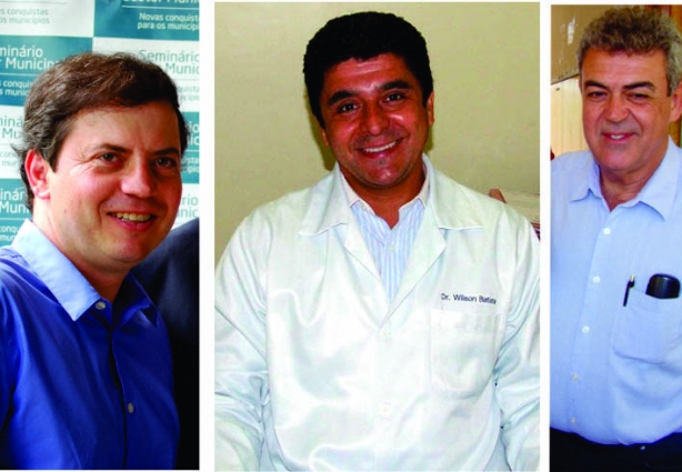 Os deputados Rodrigo de Castro, Dr. Wilson Batista e Misael Varela, campeões de votos