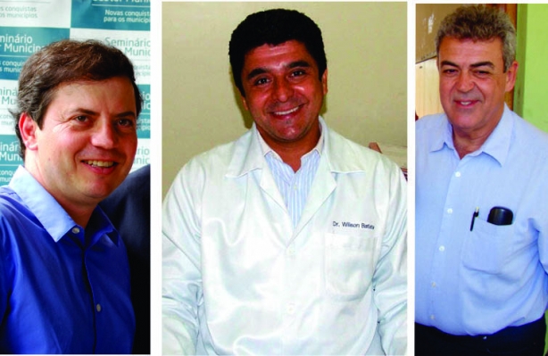 Os deputados Rodrigo de Castro, Dr. Wilson Batista e Misael Varela, campe&otilde;es de votos