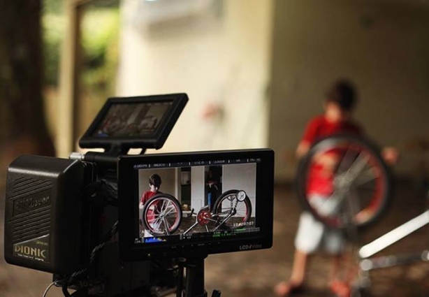 Momento de gravação do curta cataguasense "Eu não tenho herói", vencedor do festival de Cabo Verde