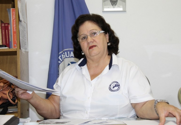 Maria Lúcia, presidente do Sinserpu, que comemora 25 anos de fundação em novembro