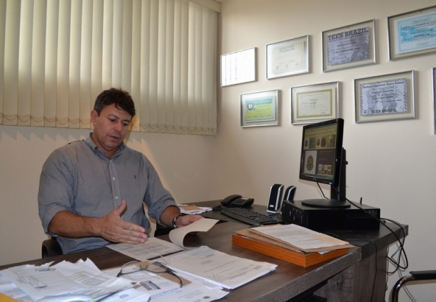 O delegado Gutemberg de Souza Filho aguarda o término da mudança para inaugurar oficialmente a delegacia