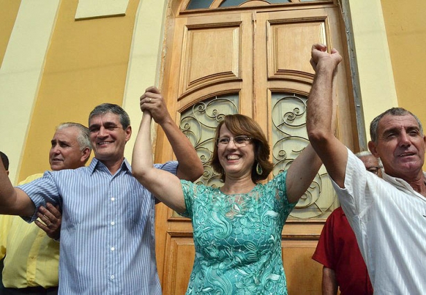 Da esquerda para direita: Gumercindo, Edgar, Jucélia e Zé do Jandir