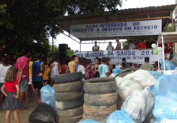 Em Recreio o mutirão contra a dengue teve participação maciça da população 