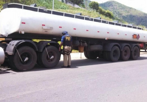 A carreta tinha o número do chassi raspado