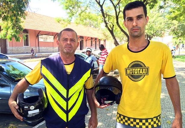 "Marreco" e Milton César estão lutando pela regulamentação do serviço de mototáxi em Cataguases