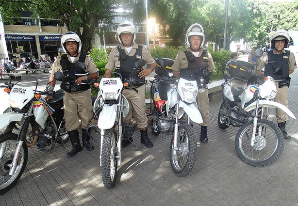 O Gepmor conta com oito policiais que utilizam motocicletas para atendimento mais rápido