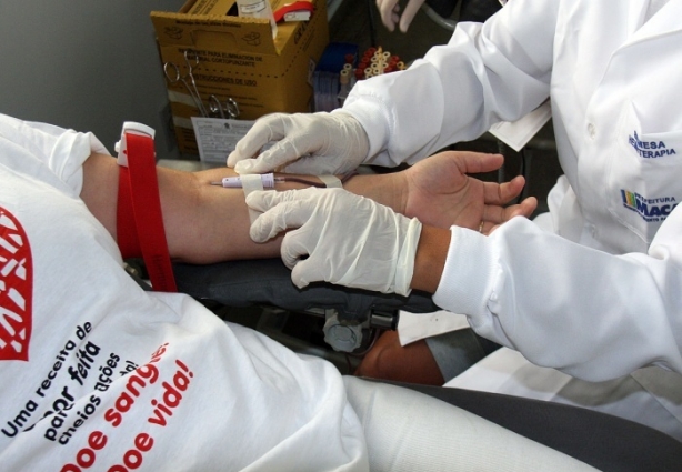 O estoque de sangue do Hospital do Câncer de Muriaé está reduzido o que motivou a campanha (foto ilustrativa)