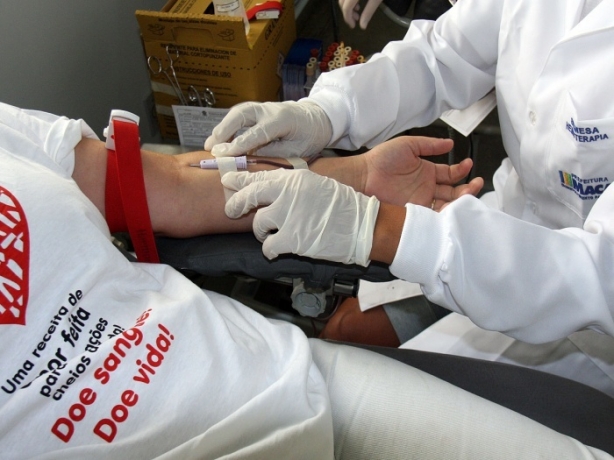 O estoque de sangue do Hospital do C&acirc;ncer de Muria&eacute; est&aacute; reduzido o que motivou a campanha (foto ilustrativa)