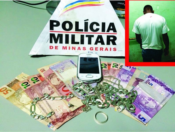 Pol&iacute;ciais militares prenderam suspeito de participa&ccedil;&atilde;o em tentativa de homic&iacute;dio em Cataguases