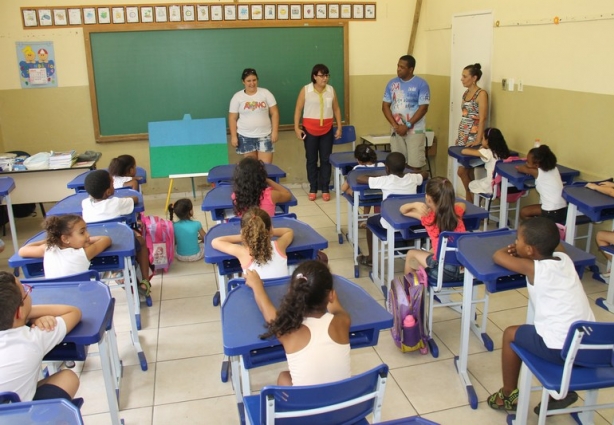 A Escola Municipal Flávia Dutra também sediou algumas atividades do Simpósio
