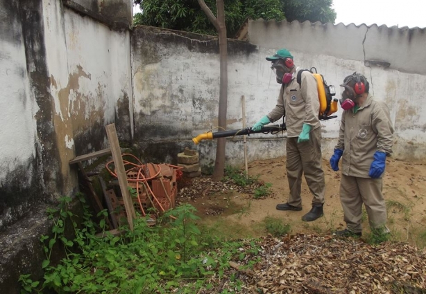 Equipe do setor de Endemias intensificaram nesta quarta-feira o combate ao mosquito Aedes Aegypti em Recreio