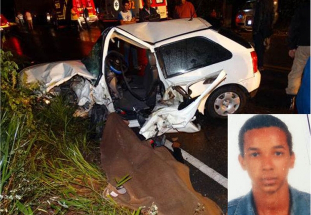 Amaury José, que dirigia o Gol, morreu com o impacto do acidente