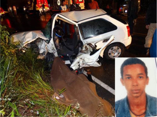 Amaury Jos&eacute;, que dirigia o Gol, morreu com o impacto do acidente