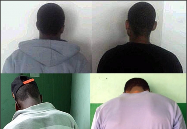 Os quatro autores de furtos desta quarta-feira foram presos pela Polícia Militar