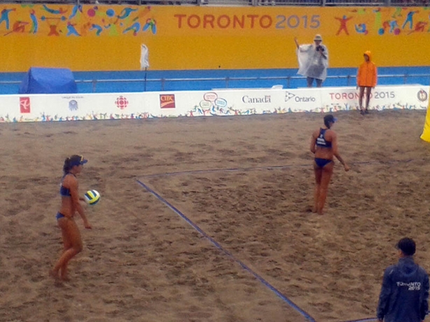 A dupla Carolina Horta e Liliane Maestrini venceu a segunda partida nos Jogos Pan-Americanos