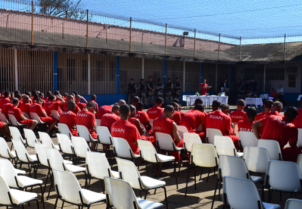 O Culto Ecumênico aconteceu na manhã da última segunda-feira, no pátio do presídio