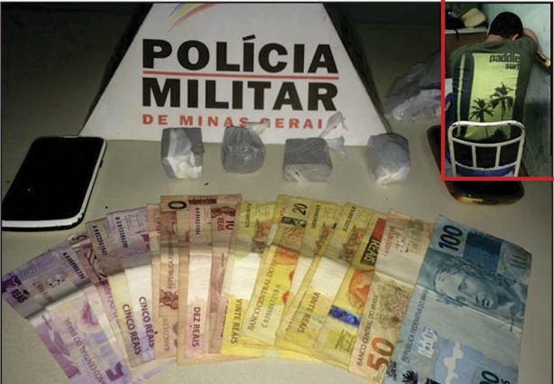 Droga, dinheiro e celulares foram apreendidos na casa do suspeito em Sereno esta tarde