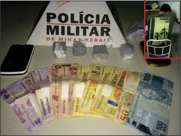 Droga, dinheiro e celulares foram apreendidos na casa do suspeito em Sereno esta tarde