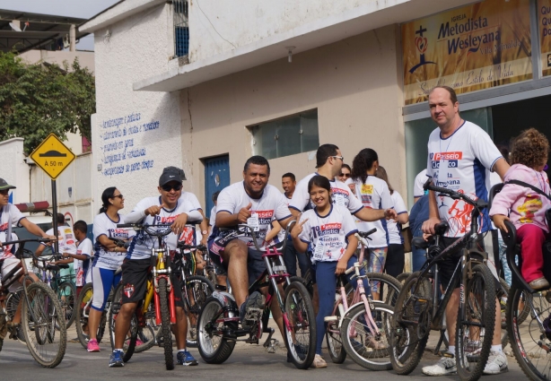 O passeio ciclístico percorreu diversos bairros e parte da zona rural do município 