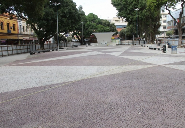 A Praça Rui Barbosa está em reforma e deve ser inaugurada no dia 7 de setembro