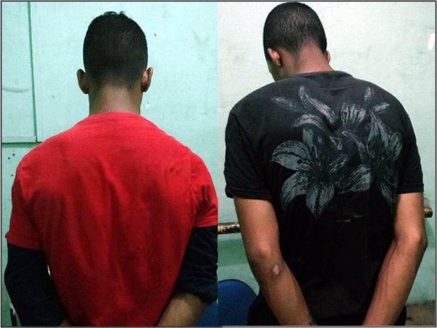 Gustavo e Coutinho foram presos em flagrante por tr&aacute;ico e porte e uso de arma de fogo