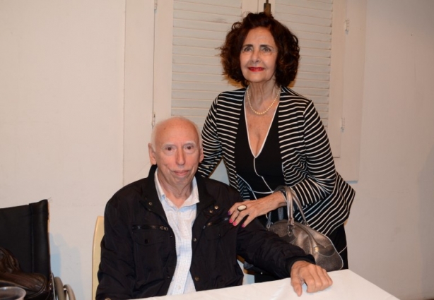 Joqauim Branco e Glória Barroso, durante o lançamento de seu livro na noite de sábado, 5 de setembro, na Chácara Dona Catarina