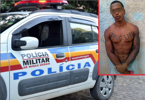 "Caju" foi preso esta tarde na Vila Domingos Lopes após intensas buscas pela PM