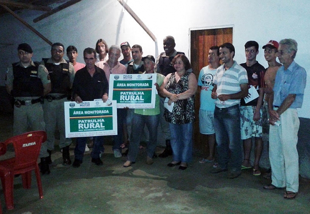 A comunidade local aprovou a iniciativa da Polícia Militar de criar a Patrulha Rural