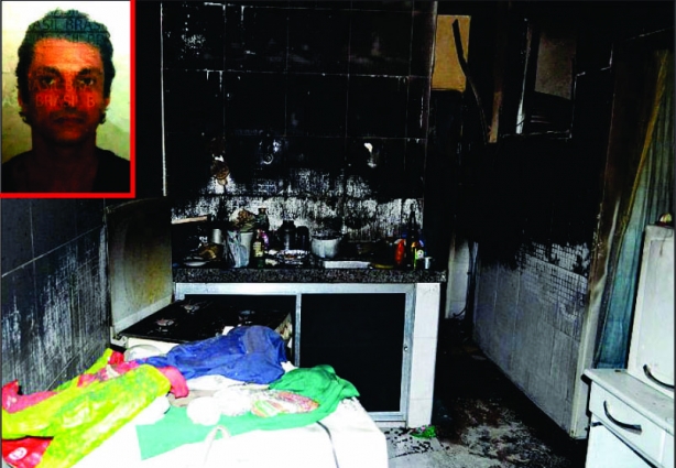 Carlos Henrique teve a casa totalmente destruída pelas chamas e seu corpo foi encontrado carbonizado