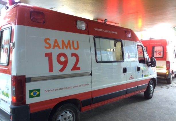 A Unidade do SAMU prestou socorro à vitima do acidente em Sobral Pinto que fez exames no Hospital de Cataguases